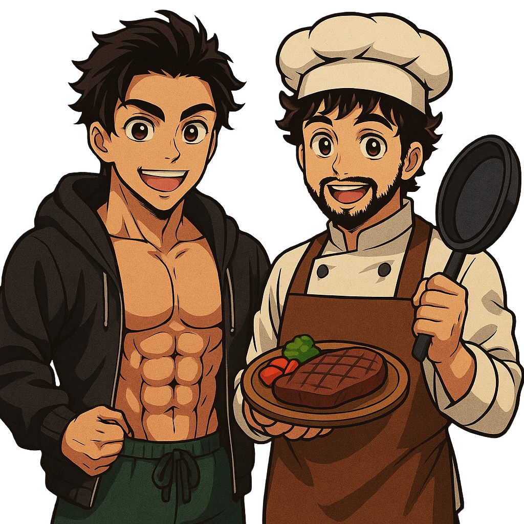 Chef et athlète illustrés